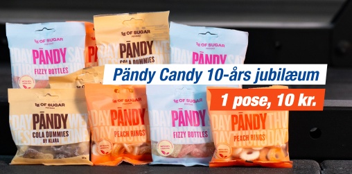 Pndy Candy 10-rs jubilum! 1 pose, 10 kr.